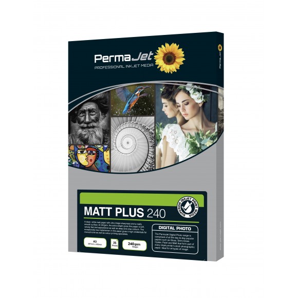 PermaJet Matt Plus 240gsm A3 Inkjet Paper 25 Sheets PJ51122